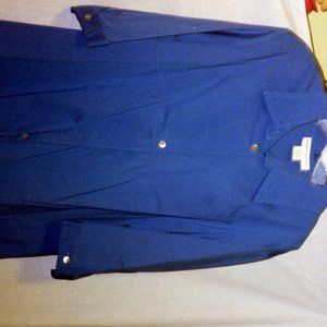Bloomingdales Blue Cotton Blouse Size 22w